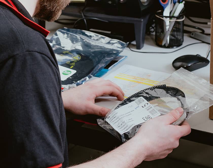 Omega GTI technician preparing a component kit